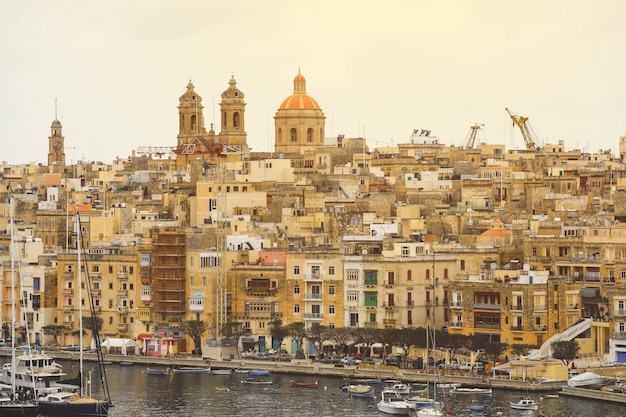 Landschap van Valletta-haven