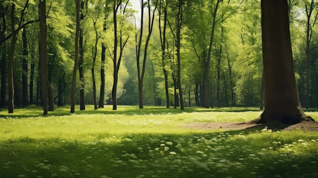 Landschap zomer bladeren veld bos