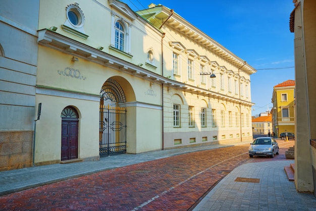Landschappen van de oude stad van Vilnius is het centrale en historische deel van Vilnius