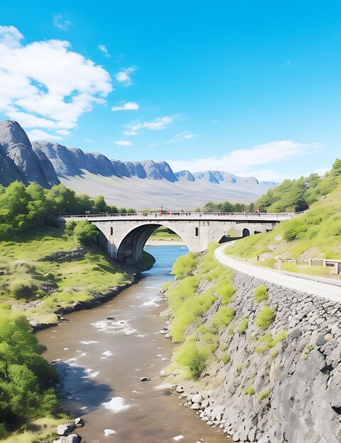 Landschapsfoto genomen bij Kawarau Bridge bij Queenstown in Nieuw-Zeeland