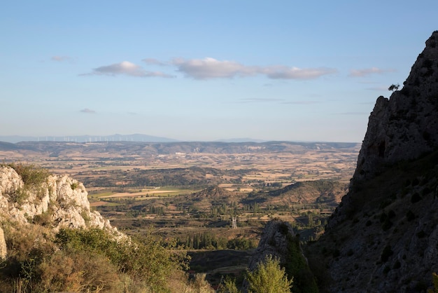 Landschapsmening in Poza de la Sal, Burgos, Spanje