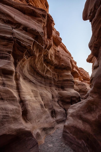 Landschapsmening van de Red Canyon in Eilat Israel