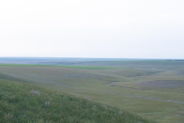 Landschapsmening van steppe Russische Federatie