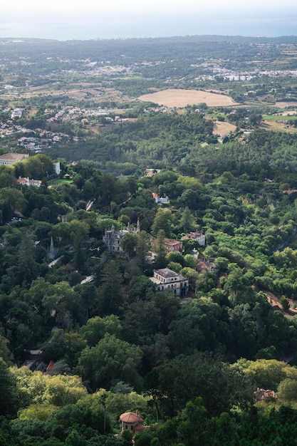 Landschapsstad en bos uit Sintra Portal