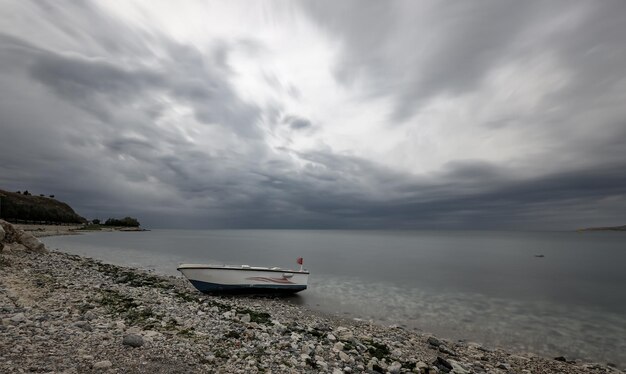 Lange blootstelling van zee en lucht