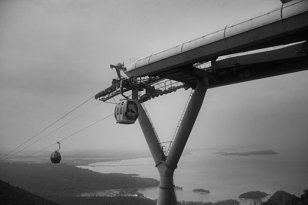 Photo langkawi cable car also known as langkawi skycab is one of the major attractions in langkawi