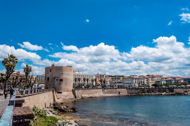 Lanscape van de stad Alghero Sardinië