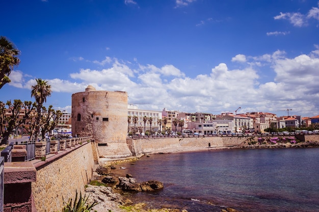 Lanscape van de stad Alghero Sardinië