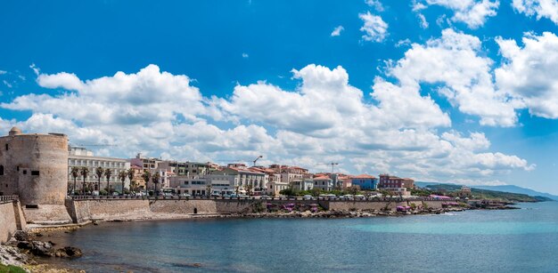 Lanscape van de stad Alghero Sardinië