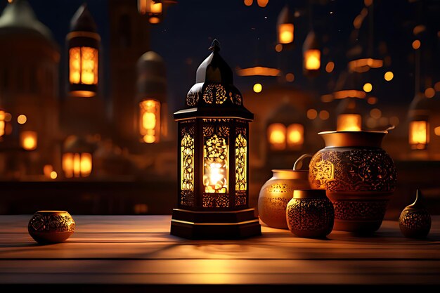 Lantern To Celebrate Ramadan at Factory Background