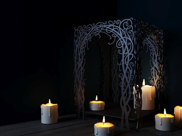 Lantern fabulous gazebo from wicker vines