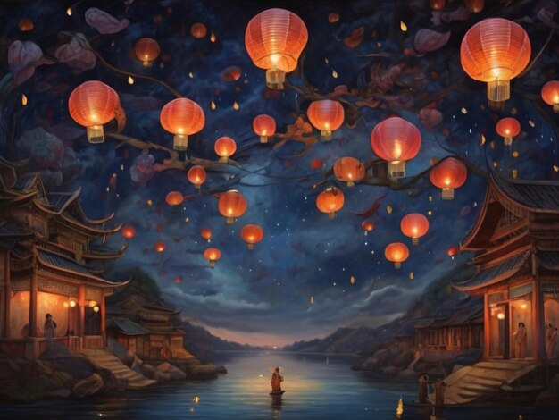 Lantern Festival in Chinese New Year