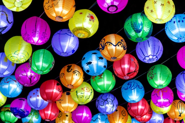 The lantern festival is full color