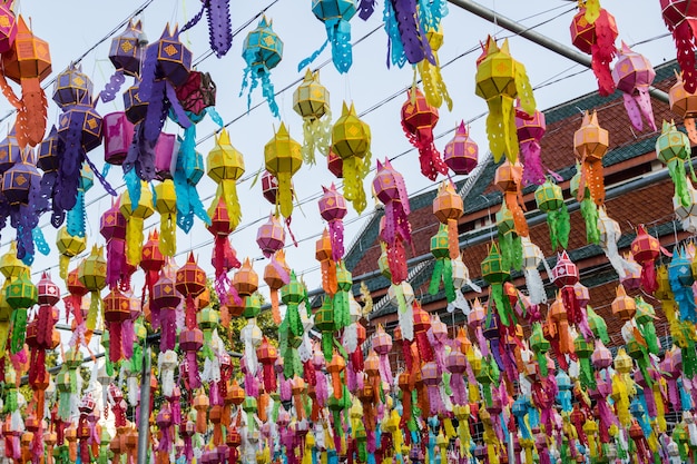 태국 북부의 등불 축제