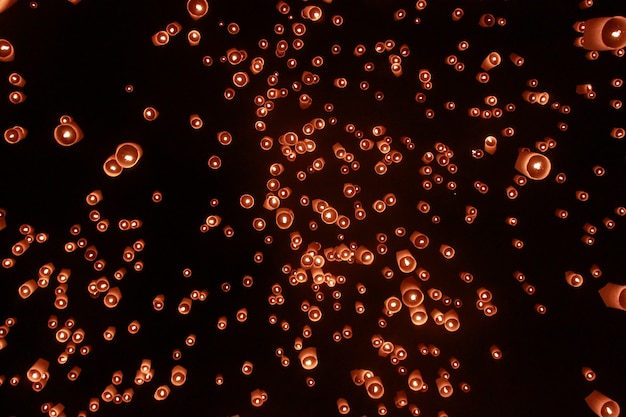 Photo lantern festival in thailand