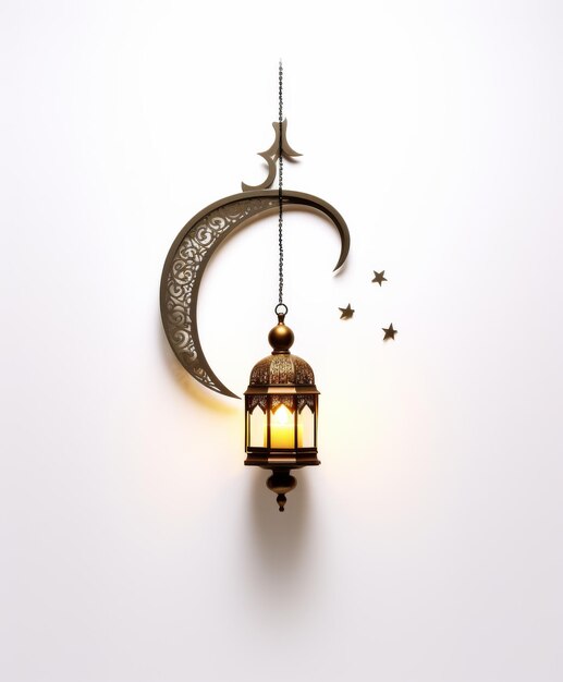 Lantern Hanging From Side of Wall