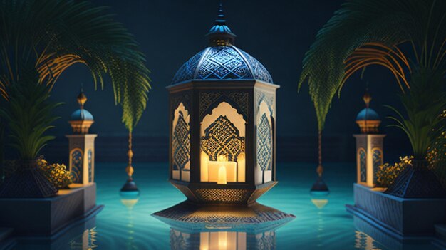 A lantern of islamic background