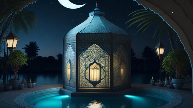 A lantern of islamic background