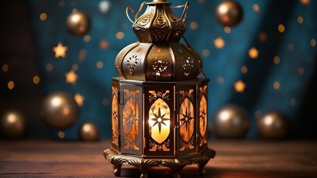 Photo lantern ramadan hd 8k wallpaper stock photographic