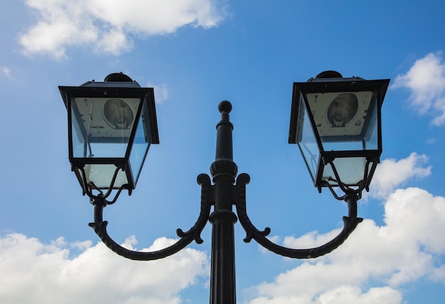 lantern on sky background