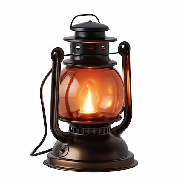 a lantern that says " rust " on it