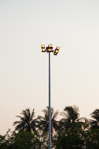 lantern on top of poles