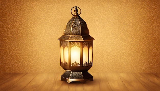 a lantern with a gold background and a gold background