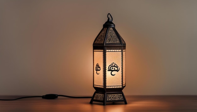 a lantern with the letter c on it