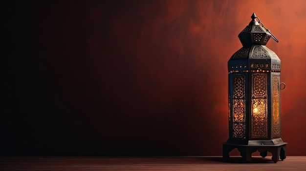 A lantern with the name ramadan on it