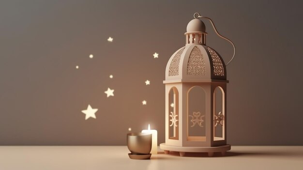 A lantern with a star on the top