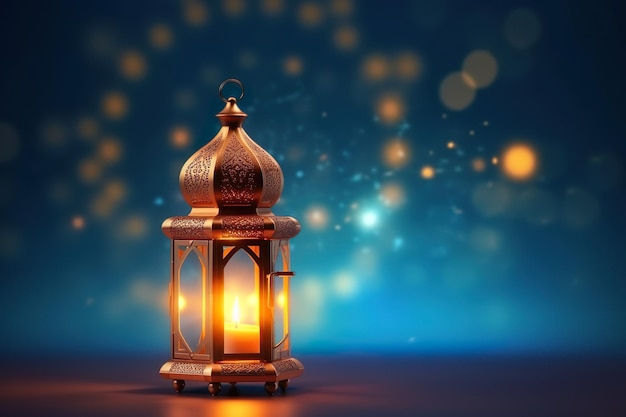 A lantern with the words ramadan on it Ramdan mubarak lantern background