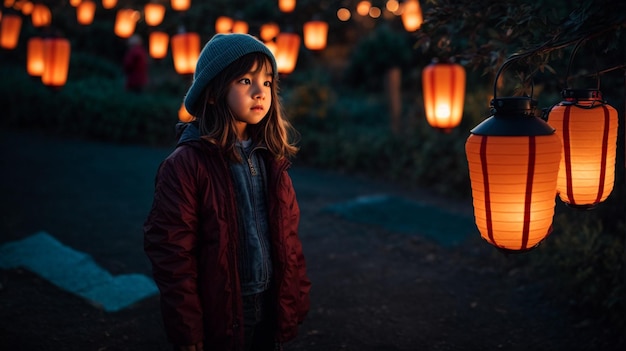 LanternBearing Dreams Een nachtelijke scène met 3D Kids