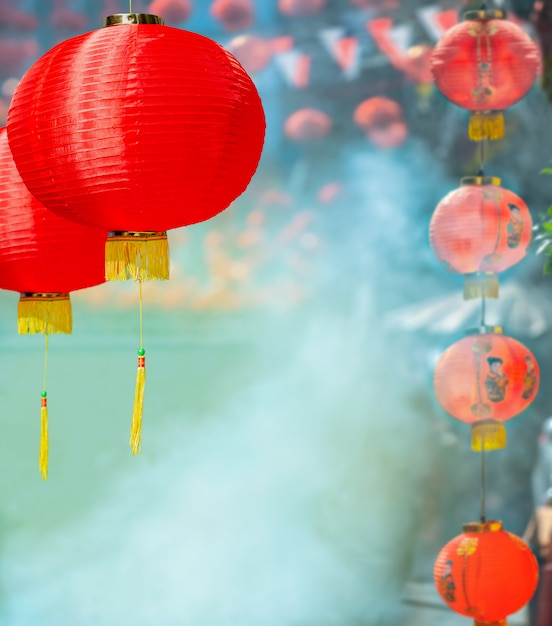 Lanterns in Chinese new year day festival