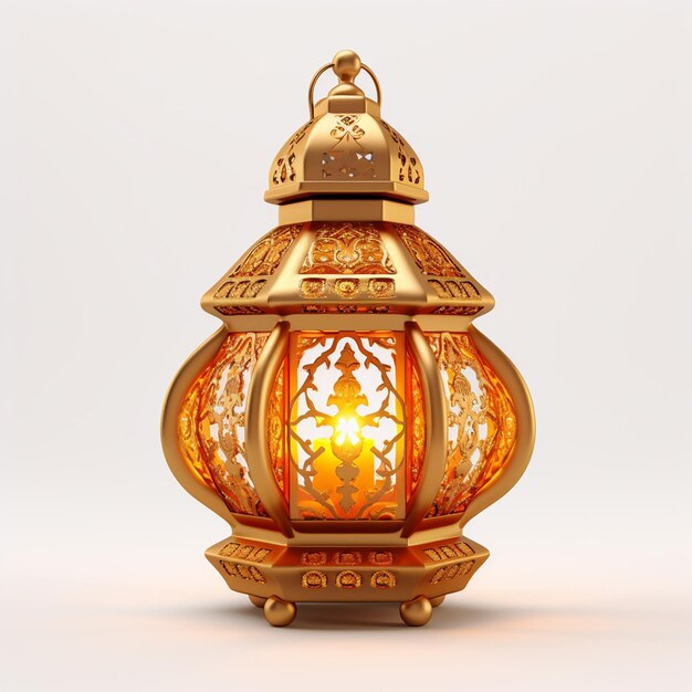 Lanterns for occasions and holidays and Islamic lanterns on a white background