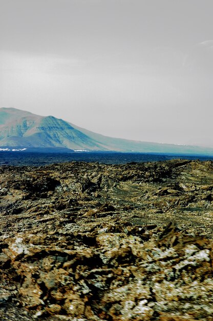 Lanzarote is a volcanic island in canarias spain