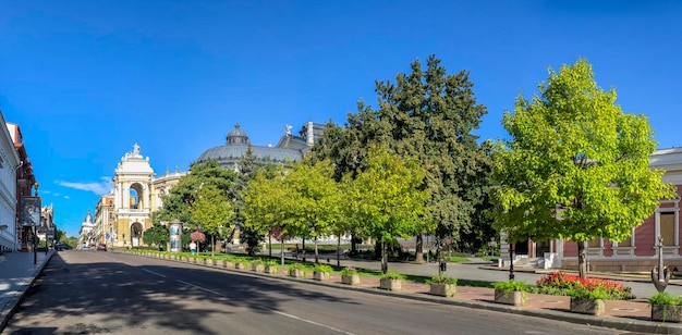 Lanzheronovskaya-straat in odessa, oekraïne