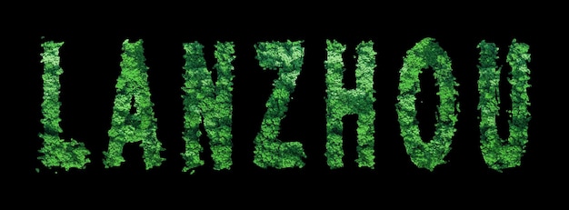 Lanzhou belettering Lanzhou Forest Ecology Concept