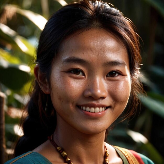 Photo laotian woman from laos lao peoples democratic republic typical national citizen