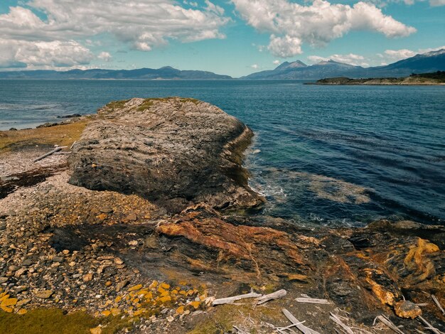 Photo lapataia bay in national park tierra del fuego argentina