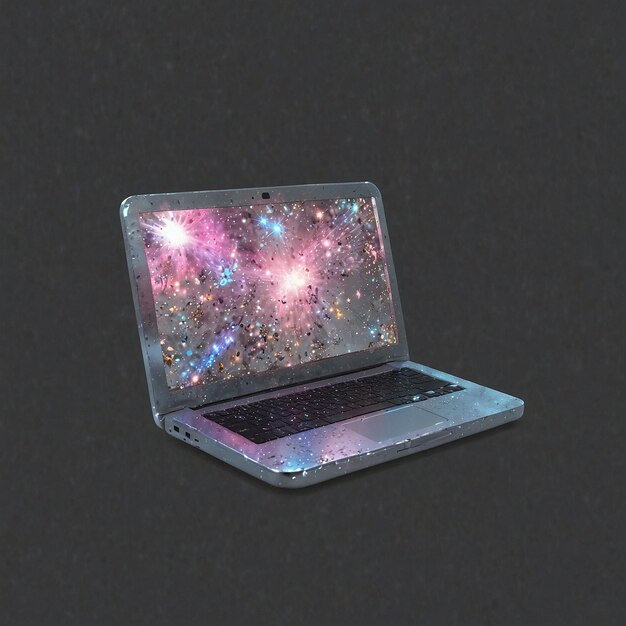 Photo laptop 3d de diseno moderno