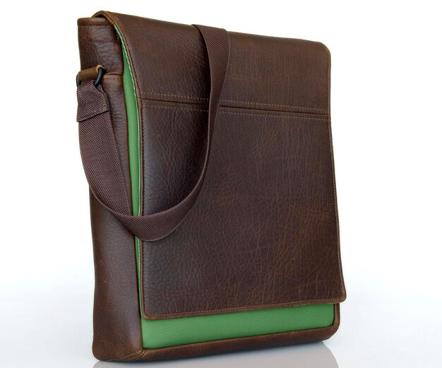 Laptop bag in green color