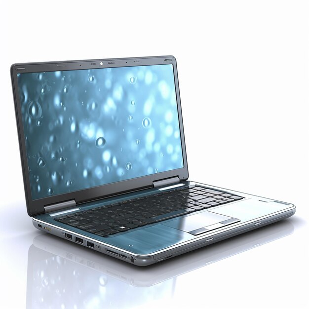 Photo laptop computer isolated