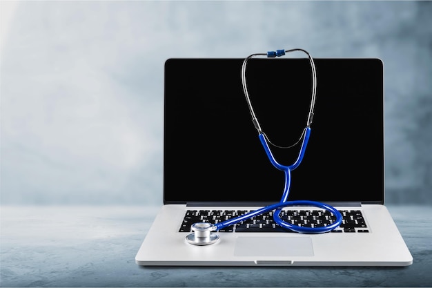 Laptop diagnosis with stethoscope