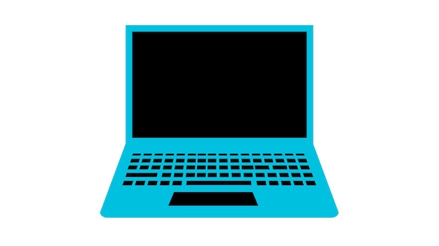 Laptop icon on a white background