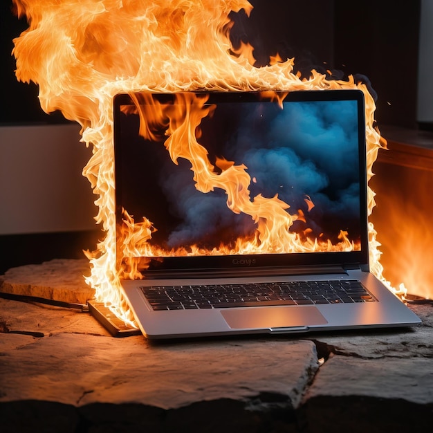 Foto laptop in brand.