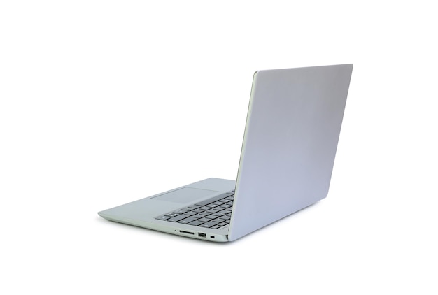 Laptop isolated on white background Notebook computer with clipping path