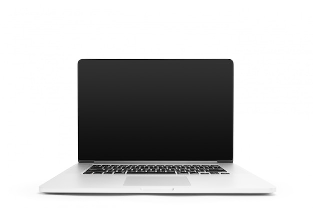 Computer portatile isolato su sfondo bianco