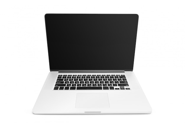 Laptop isolated on white background