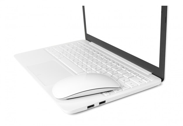 Computer portatile isolato su bianco