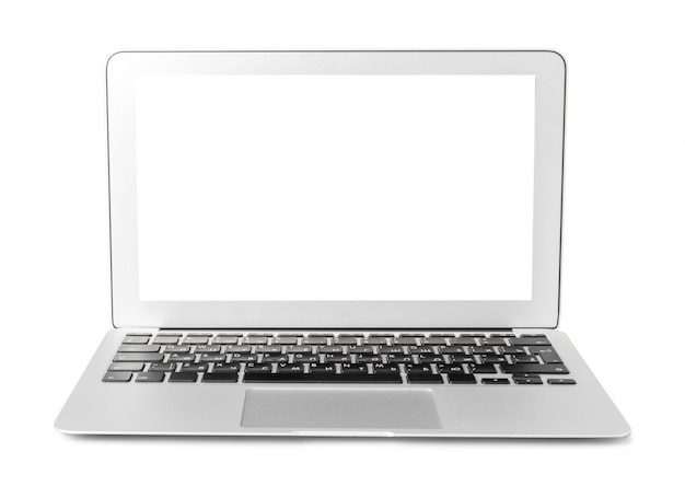 Laptop isolated on white